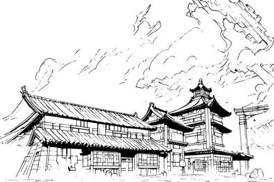 殿線條