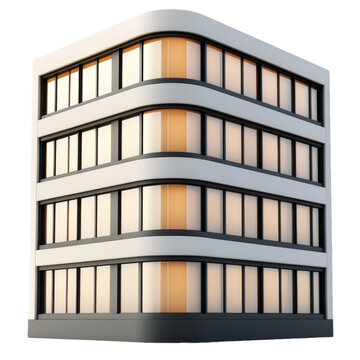 [免摳素材]現(xiàn)代角樓建筑圖示