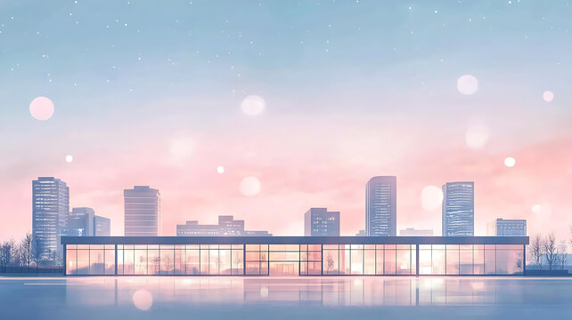 夢(mèng)幻城市美景與現(xiàn)代建筑