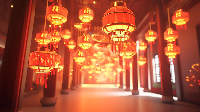 中國傳統(tǒng)建筑里的紅燈籠