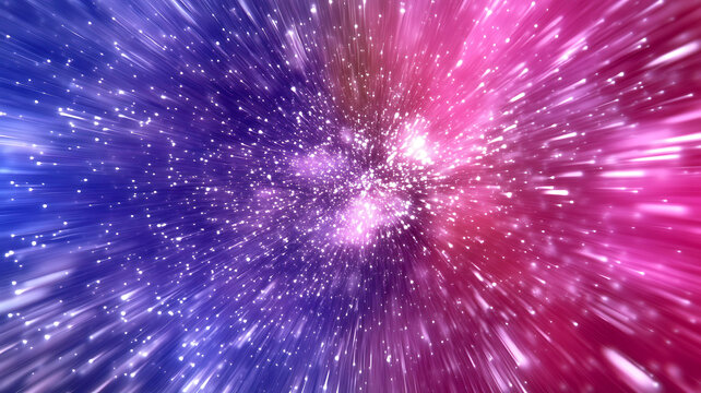 抽象彩色星爆爆炸圖