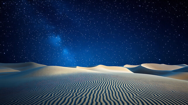 星空下的沙漠美景