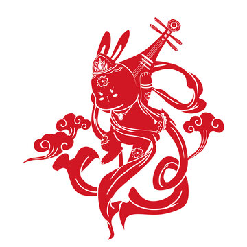 剪紙兔子