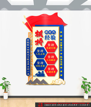 豎版新時(shí)代楓橋經(jīng)驗(yàn)文化墻