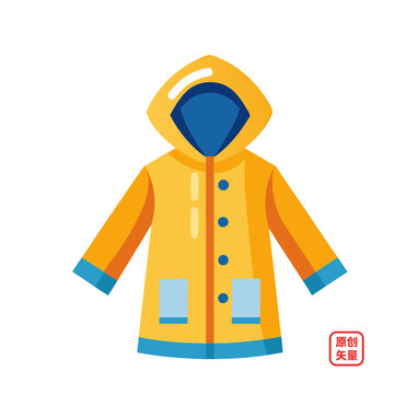 矢量插圖服裝服飾衣服雨衣