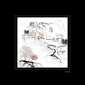 水墨寫(xiě)意山水畫(huà)