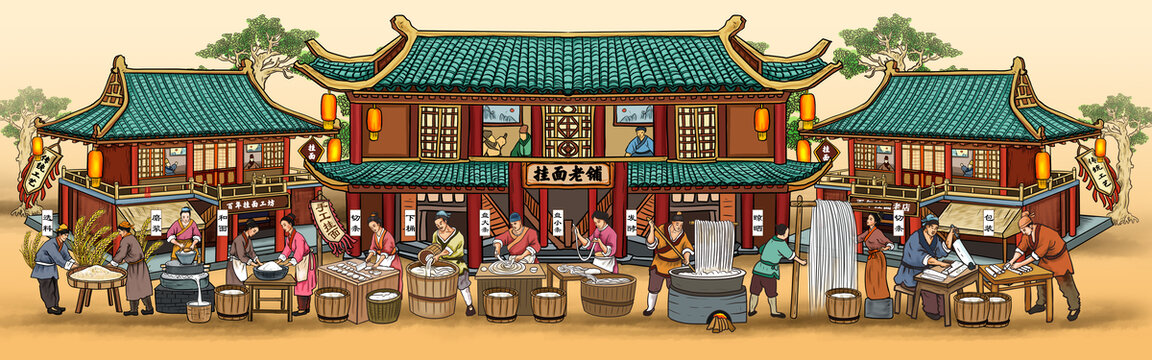 掛面制作流程圖