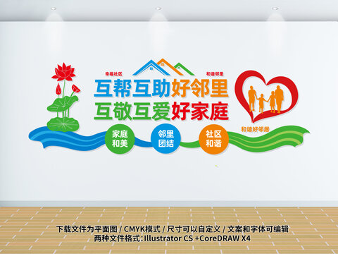 小區(qū)鄰里文化墻