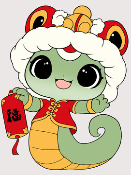 蛇年卡通形象