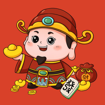 卡通小財(cái)神