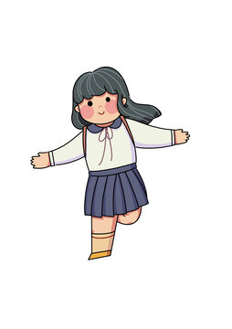 小女生飛翔