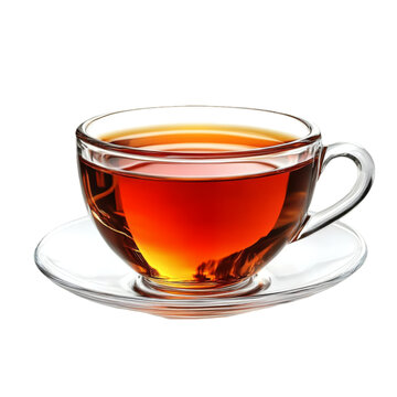 [免摳素材]透明玻璃茶杯里的熱飲