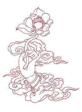 佛手蓮花