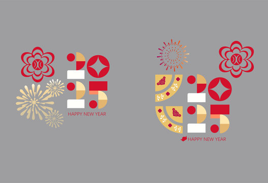 新年玻璃貼2025