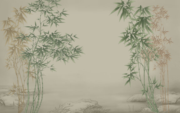 墨竹背景