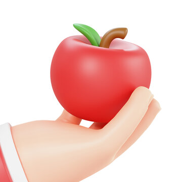 3D手捧蘋果