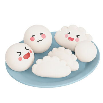 3D湯圓餃子