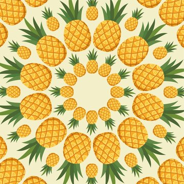 矢量菠蘿背景底紋