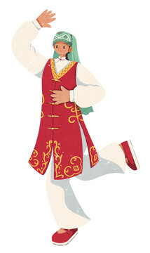 回族傳統(tǒng)服飾少女