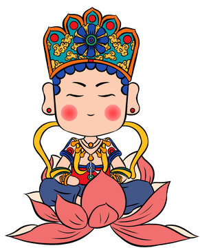 元素十窟后室佛像