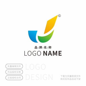 運動LOGO字母J標(biāo)志