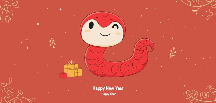 可愛(ài)蛇插畫(huà)