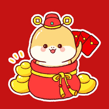 福袋蛇發(fā)紅包元寶新年