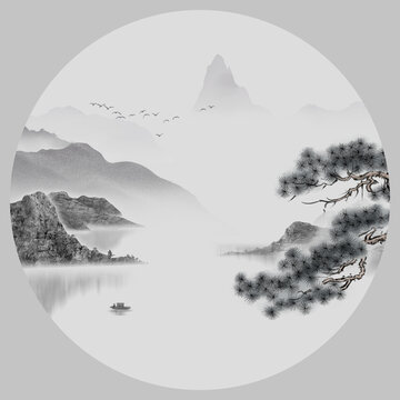 中式山水畫