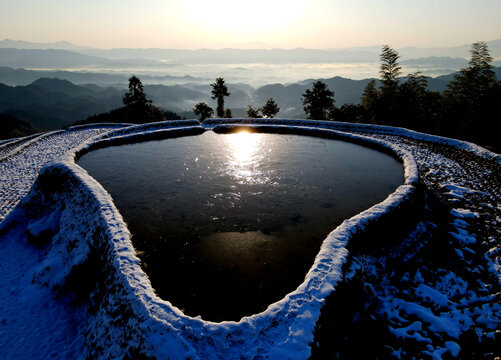 紫鵲界雪景