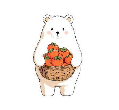 柿柿如意卡通插畫(huà)