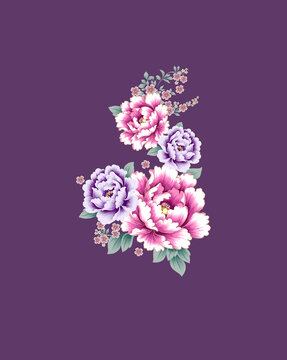 花團(tuán)錦簇牡丹