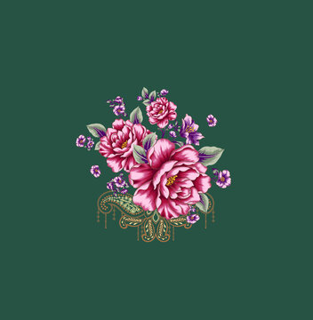牡丹花團(tuán)錦簇