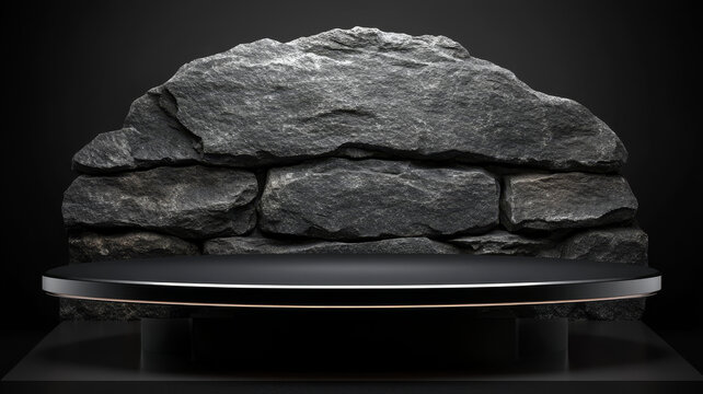黑暗石頭產(chǎn)品展示背景圖