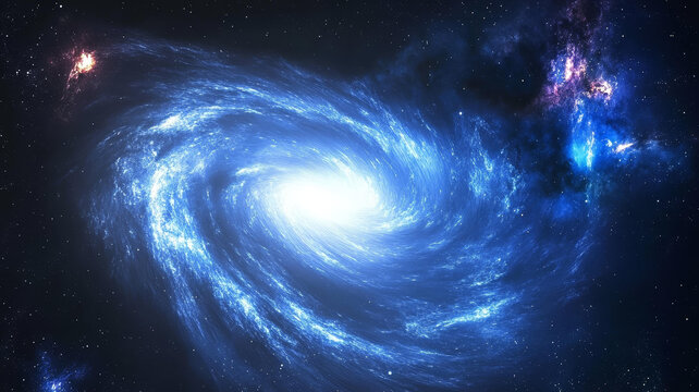 浩瀚宇宙中的螺旋星系