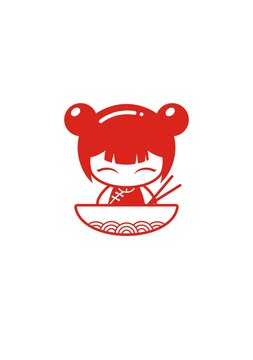 卡通可愛(ài)小女孩頭像矢量圖