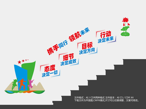 企業(yè)樓梯文化背景墻