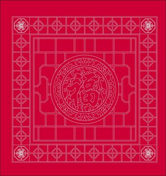 中式壽宴舞臺(tái)背景