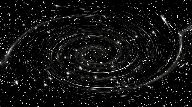 黑色旋渦星空