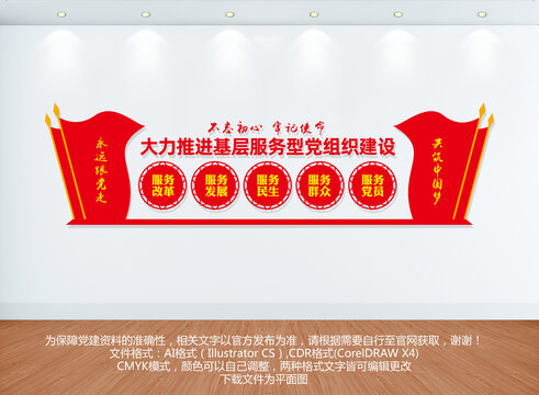 五個服務(wù)黨建文化墻