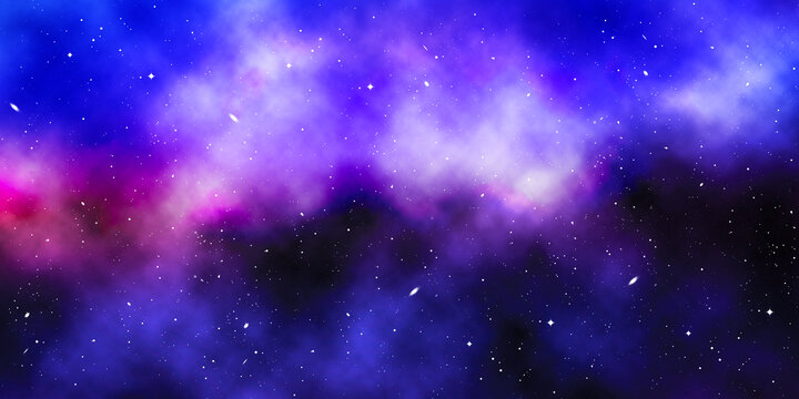 紫色宇宙星云軟膜背景