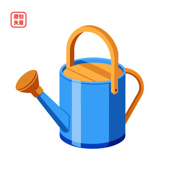 矢量插圖生活用品噴壺
