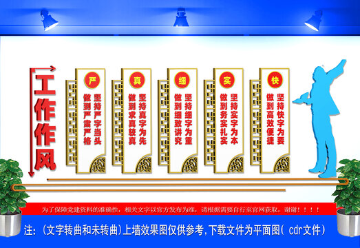 工作作風企業(yè)文化墻