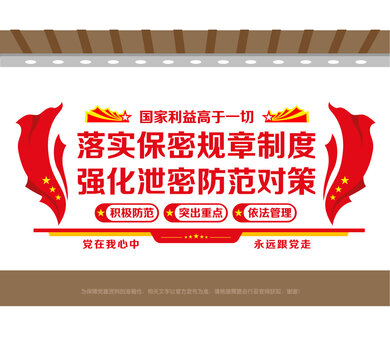 黨管保密文化階梯墻