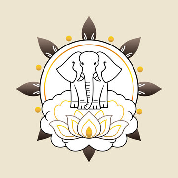 大象矢量插畫
