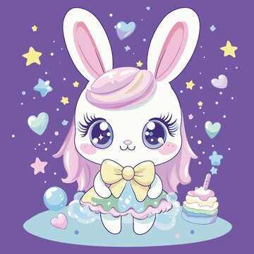可愛(ài)卡通小兔子
