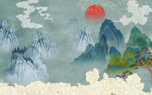 青綠山水畫(huà)