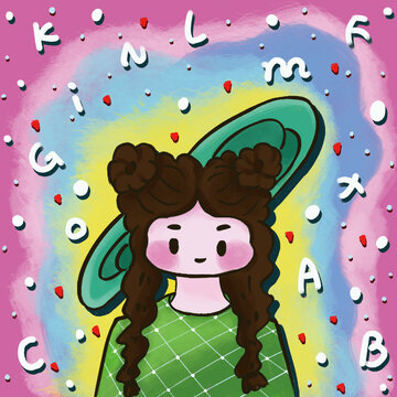 插畫女孩