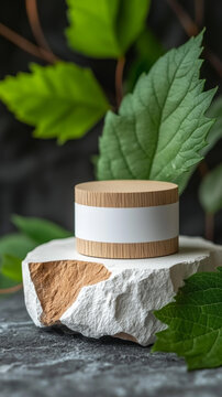 自然環(huán)保的木質(zhì)化妝品展示臺