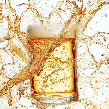 一杯啤酒的飛濺盛宴