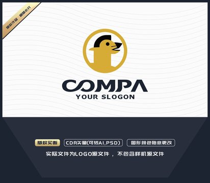 卡通獵狗標(biāo)志logo